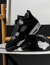 Air Jordan 4 “White Thunder”Retro Men's Mid Top Basketball Shoes