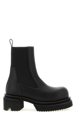 RICK OWENS Beatle Bogun Black Boots New & Authentic
