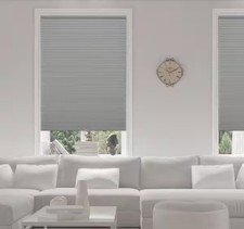 Cellular Shades Pewter Gray SHIP IN 3 DAYS Cordless Blackout CUSTOM CUT