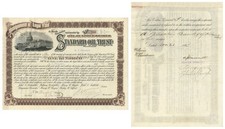 Henry M. Flagler, Wesley H. Tilford and A. J. Cassatt - 1895 dated Standard Oi
