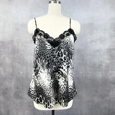 Davi & Dani Womens Leopard Cami Size M Y2K Lingeriecore Sultry Club Night Edgy