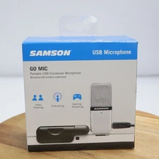 Samson Go Mic Portable USB Condenser Microphone Recording Streaming Podcast CIB