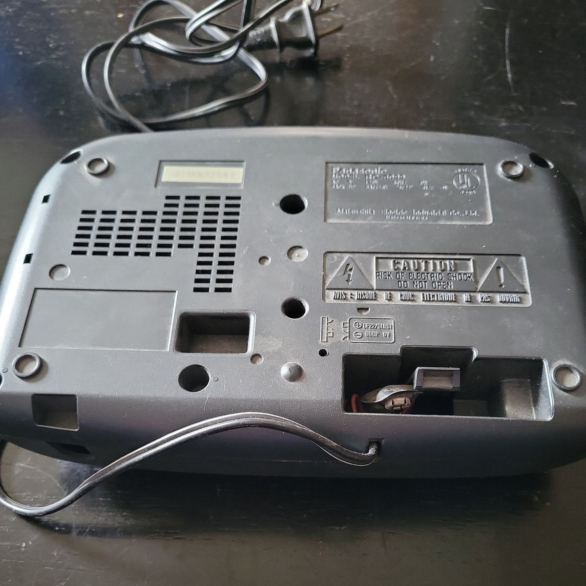 ナショナル　パナソニック　アナログダイヤル ラジオチューナー VTG Panasonic RC-6099 AM FM Compact Digital Alarm Clock Radio 9V