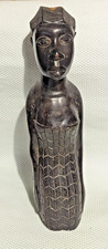 Wooden African woman & Baby tribal Art SCULPTURE .Hand Made Antique 39 cm 3kg