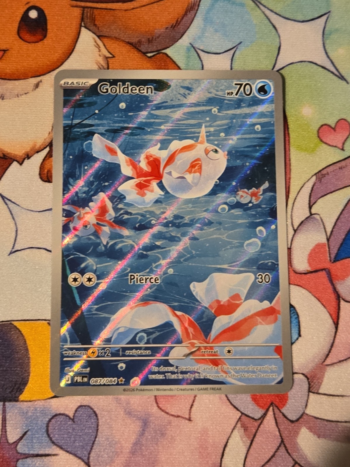 Goldeen 087/084 Me05: Pitch Black Holo Pack Fresh Nm 