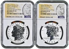 2025 S Morgan and Peace Silver Dollar $1 Reverse Proof 2pc Set NGC PF70 ER #2146