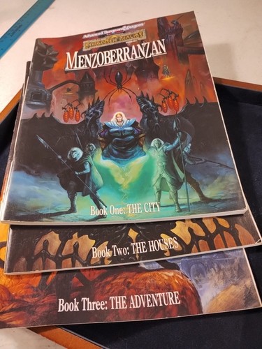 MENZOBERRANZAN 1992 TSR Forgotten Realms AD&D 2e Box Set 1083 KOMPLETT - Bild 5 von 18