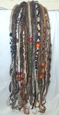 100 handmade DE/SE dreadlocks bundles high quality synthetic looks Human hair