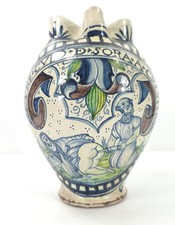 Brocca italiana in maiolica Faience XIX o XX secolo dipinta a mano