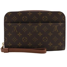 Louis Vuitton Orsay Monogram Handbag Men Brown One Size