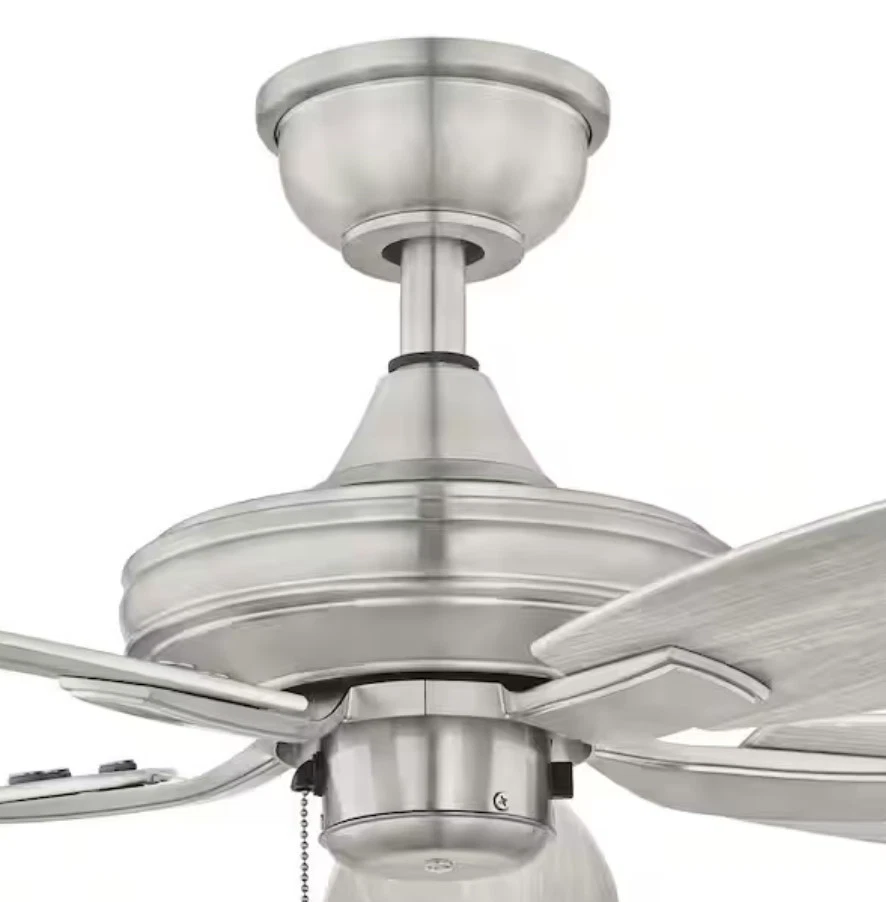 Hampton Bay Gazebo III 42 in. Indoor/Outdoor Brushed Nickel Ceiling Fan New - Image 4 of 4