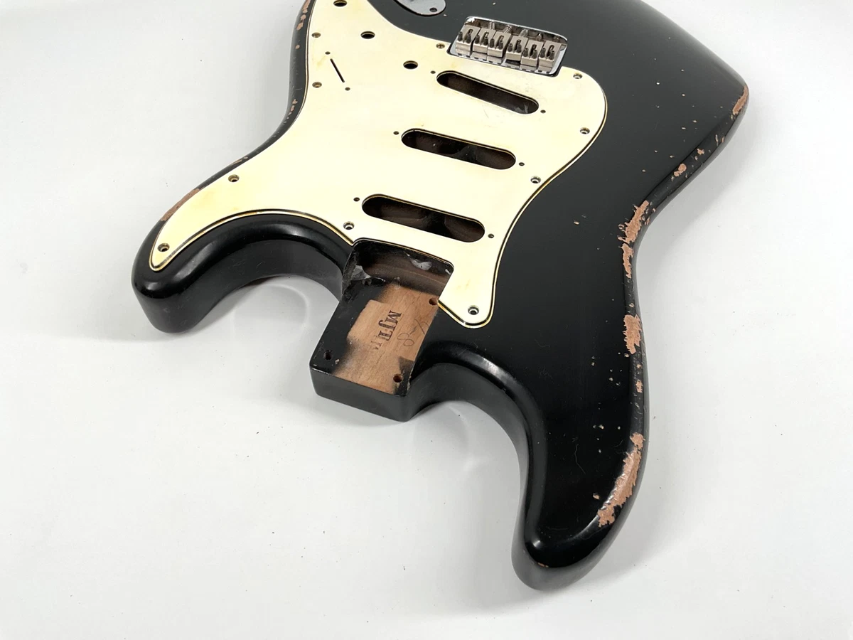 MJT Official Custom Vintage Aged Nitro Guitar Body Mark Jenny VTS Black Alder HT