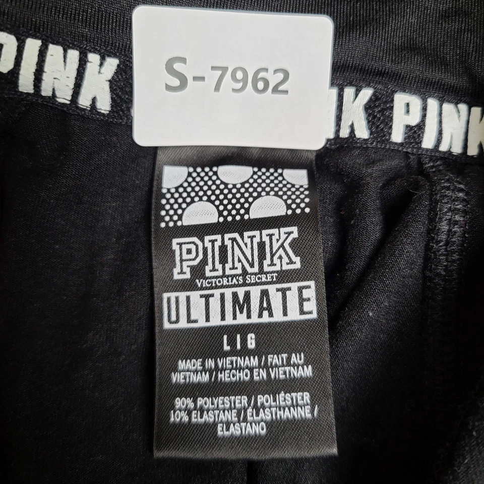 Chaqueta Victoria's Secret Rosa Mujer L Negra Ultimate Activewear Logo Foto 2 de 4