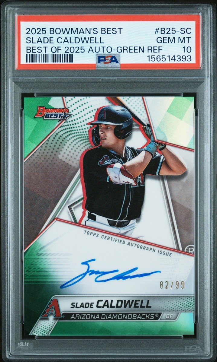 2025 Bowman's Best - Best of 2025 Autographs Slade Caldwell #B25