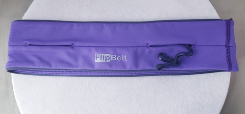 Flip Belt Purple Runners Waist Belt Pocket Stretch Travel Phone Money Belt 