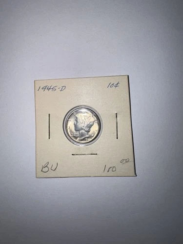 1945 D Mercury Dime Gem BU