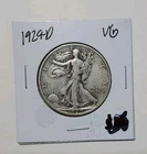 1929 D Walking Liberty Hald Dollar 50C 90% Silver Circulated