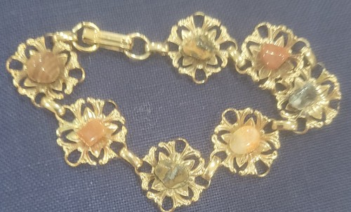 Vintage Polished Stone Bracelet - Picture 2 of 13