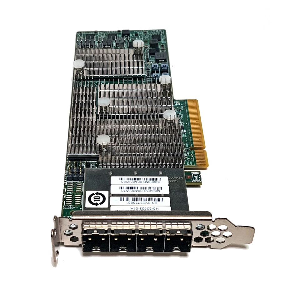 IBM LSI SAS9206-16E 4-Port 6Gb PCI-Exp x8 SAS Controller 03-25711-00B 00MH942 LP - Bild 3 von 3