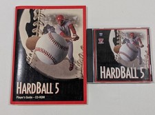 Hardball 5 PC CD-ROM Baseball Game 1995 with Original Case Players Guide