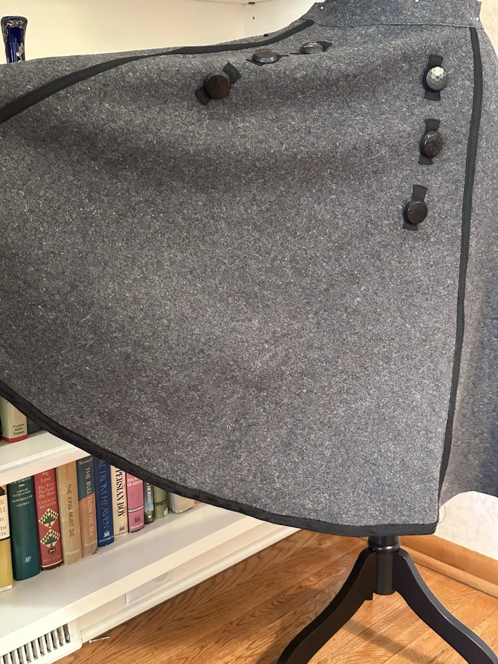 Auténtica falda circular Rockabilly vintage de fieltro de lana pesada de los años 50 Foto 3 de 4