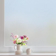  Window Privacy Film, Frosted Glass Window Film, Static 17.5" x 78.7" Pure