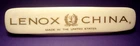 Vintage LENOX CHINA U.S.A. dealer/store COLLECTOR porcelain 8" DISPLAY SIGN