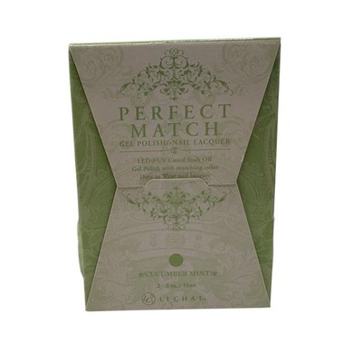 LeChat Perfect Match #227 Cucumber Mint LED UV Gel Polish & Lacquer Set 15ml