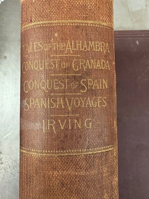 Washington Irving's Works ~ Donohue Henneberry ~ Antique ~ Set of 5 ~ HC Foto 3 de 4