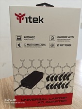  ALIMENTATORE UNIVERSALE ITEK PER NOTEBOOK 65W 12 connettori