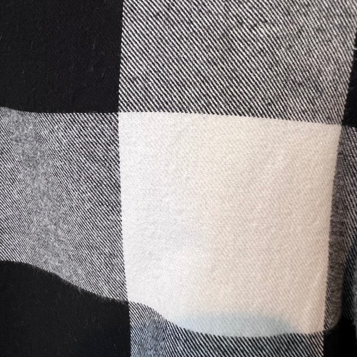 Pendleton Womens Buffalo Plaid Black White Check Flannel Button Down Sz Medium - Picture 5 of 10