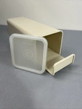 Vintage Three Piece IvoryTupperware Classic Velveta Cheese & Cracker Keeper