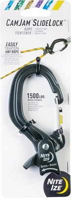 Nite Ize CamJam SlideLock Rope Tightener Quick Release Lever 500-lb Working Load