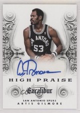 2014-15 Panini Excalibur High Praise Signatures Artis Gilmore #6 Auto HOF fm0