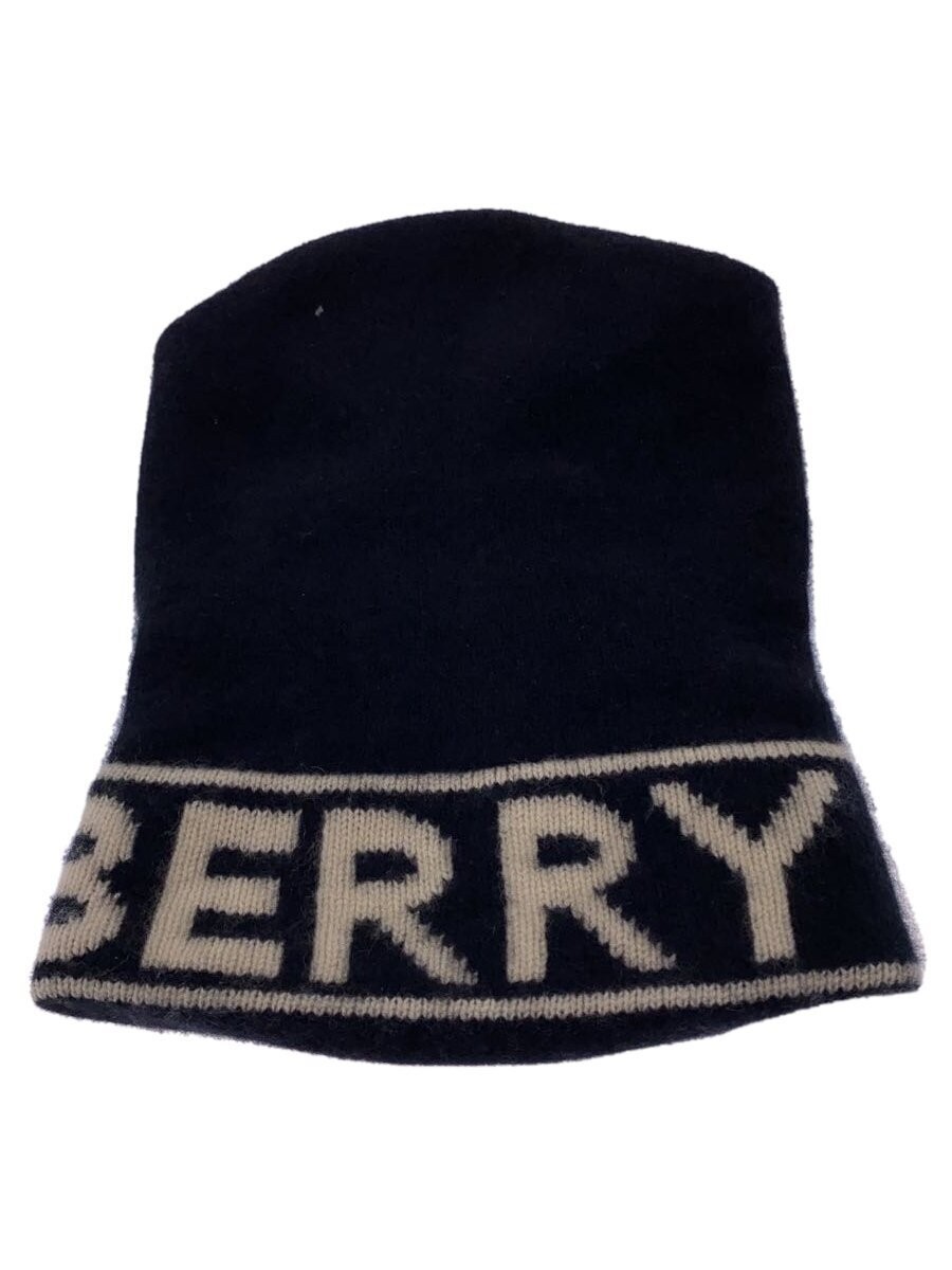 ニットキャップ・ビーニー Burberry Black Cashmere Beanie Hat BURBERRY Beanie/Logo/Knit Cap/-/Cashmere/BLK/Solid Color