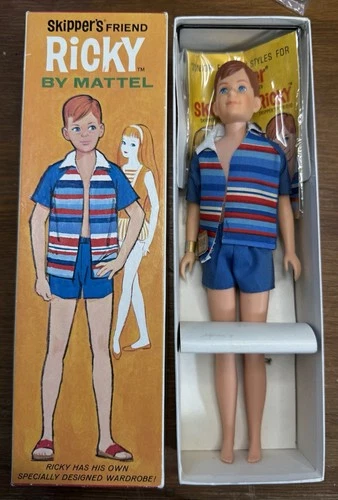 Vintage 1964 Skipper's Friend Ricky Mattel 1090 Mint In Box NRFB Barbie Doll