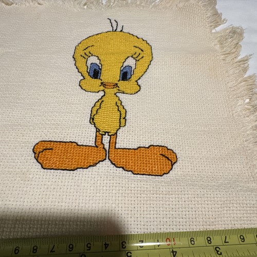 "Manta colgante Looney Tunes de colección contada punto de cruz completa 27"" X34""" - Imagen 5 de 15