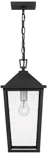 Quoizel Stoneleigh 18 3/4" High Mottled Black Outdoor Hanging Light - Picture 4 of 5