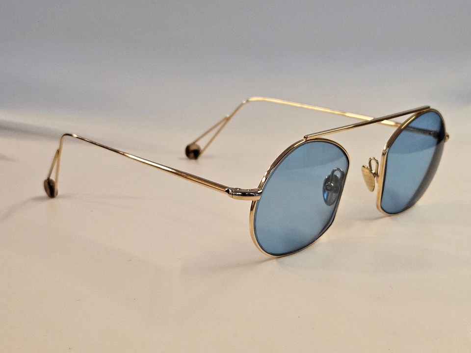 Ahlem Place des Victoires Sunglasses Champagne Blue lens FullRim 47mm Eyewear - Image 3 of 4