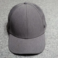 Melin Hat Cap Mens Gray A Game Hydro Curved Bill Snapback Performance Sail 