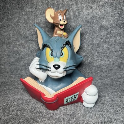 VTG 1997 Tom &Jerry Piggy Bank Coin Holder Fig. How To Catch A Mice NO PLUG