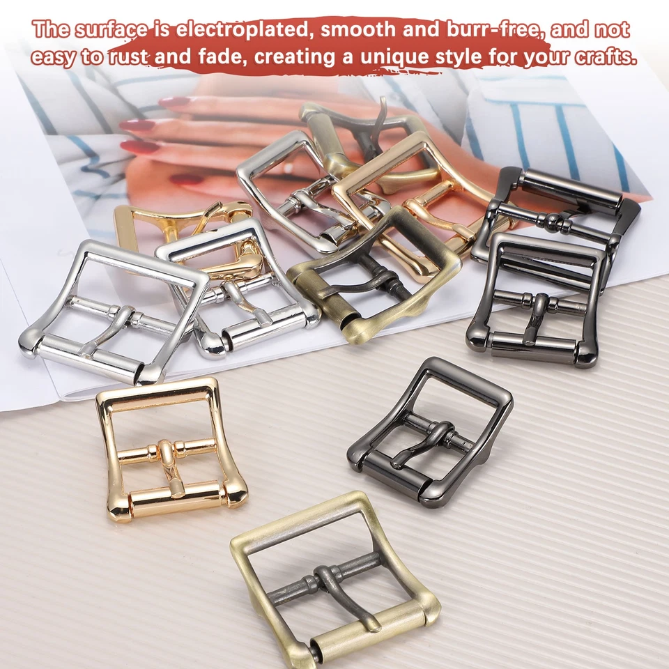 0.86 in Metal Roller Buckle [4Pcs] - Single Prong Buckle - [Black] — 第 4/4 张图片
