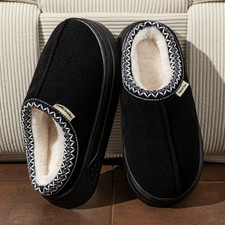 Womens Warmest Winter Slipper Boots Fashionable Luxury Plush Fuzzy Comfort Shoes