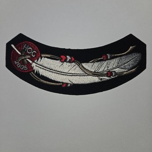 Native American Feather 2005 Motorcycle Biker Rocker Patch Embroidered Vest