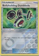 Bodybuilding Dumbbells 113/147 - Sm-Burning Shadows Reverse Holo - NM