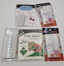 Foam Squares And Circles Scrapbooking Adhesive 5 Packs