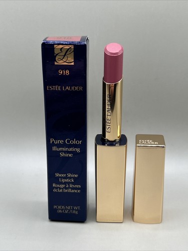 Estee Lauder Pure Color Illuminating Sheer Shine Lipstick 918 Pampered .06oz NEW