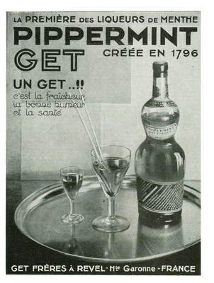 Alte Reklame Pippermint Get 1930 Die erste der Liköre aus Zeitschrift 