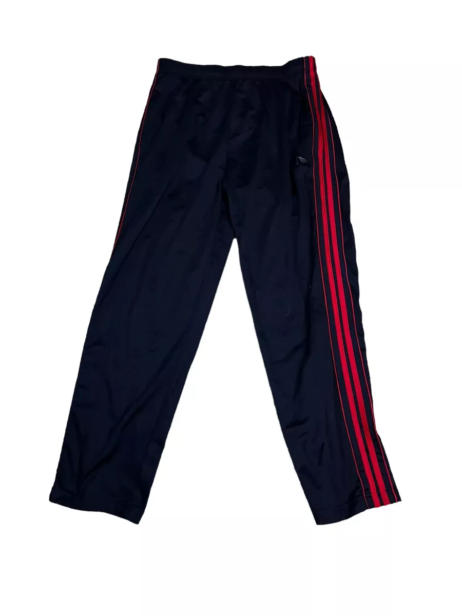 Y2K Vintage Cougar Sport Red Striped Track Pants L 100 Polyester
