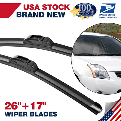 26''+17''U/J Hook Wiper Windshield Blade For Subaru Legacy Outback 2015-2018